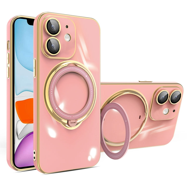 Multifunction Electroplating MagSafe Holder Phone Case, For iPhone 11, For iPhone 11 Pro, For iPhone XS / X, For iPhone XR, For iPhone XS Max, For iPhone 8 Plus / 7 Plus