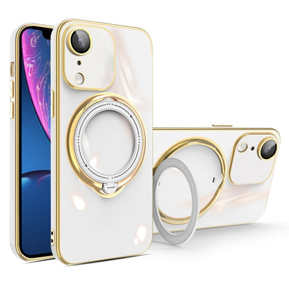 Multifunction Electroplating MagSafe Holder Phone Case, For iPhone 11, For iPhone 11 Pro, For iPhone XS / X, For iPhone XR, For iPhone XS Max, For iPhone 8 Plus / 7 Plus