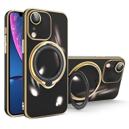 Multifunction Electroplating MagSafe Holder Phone Case, For iPhone 11, For iPhone 11 Pro, For iPhone XS / X, For iPhone XR, For iPhone XS Max, For iPhone 8 Plus / 7 Plus