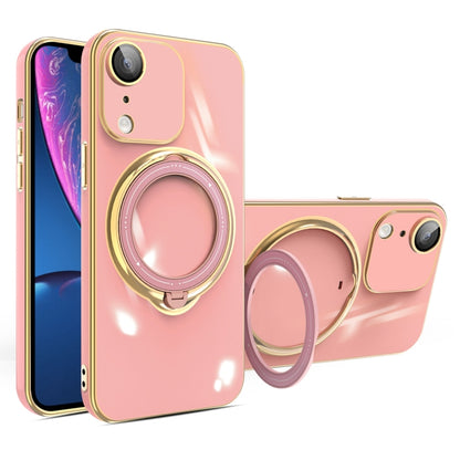 Multifunction Electroplating MagSafe Holder Phone Case, For iPhone 11, For iPhone 11 Pro, For iPhone XS / X, For iPhone XR, For iPhone XS Max, For iPhone 8 Plus / 7 Plus