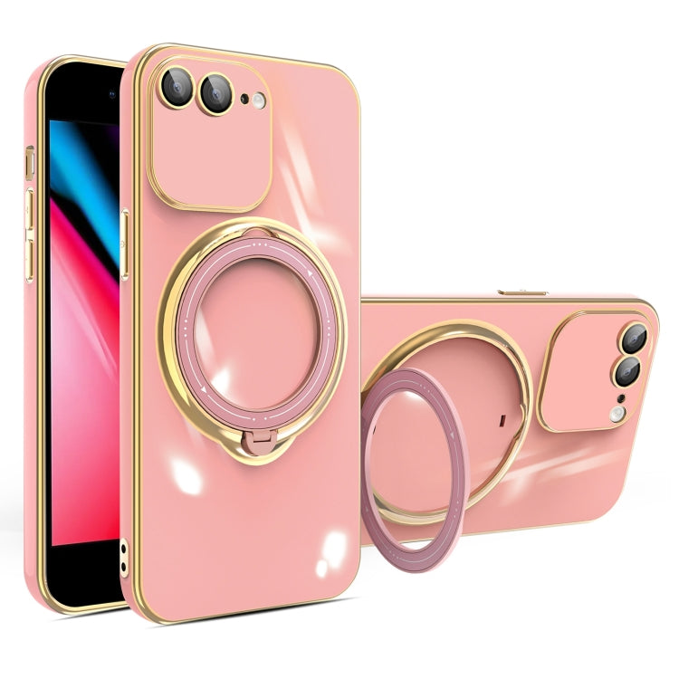 Multifunction Electroplating MagSafe Holder Phone Case, For iPhone 11, For iPhone 11 Pro, For iPhone XS / X, For iPhone XR, For iPhone XS Max, For iPhone 8 Plus / 7 Plus