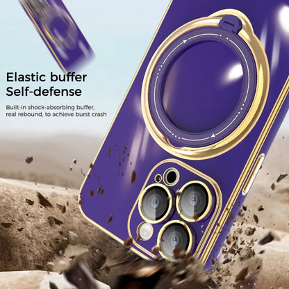 Multifunction Electroplating MagSafe Holder Phone Case, For iPhone 11, For iPhone 11 Pro, For iPhone XS / X, For iPhone XR, For iPhone XS Max, For iPhone 8 Plus / 7 Plus