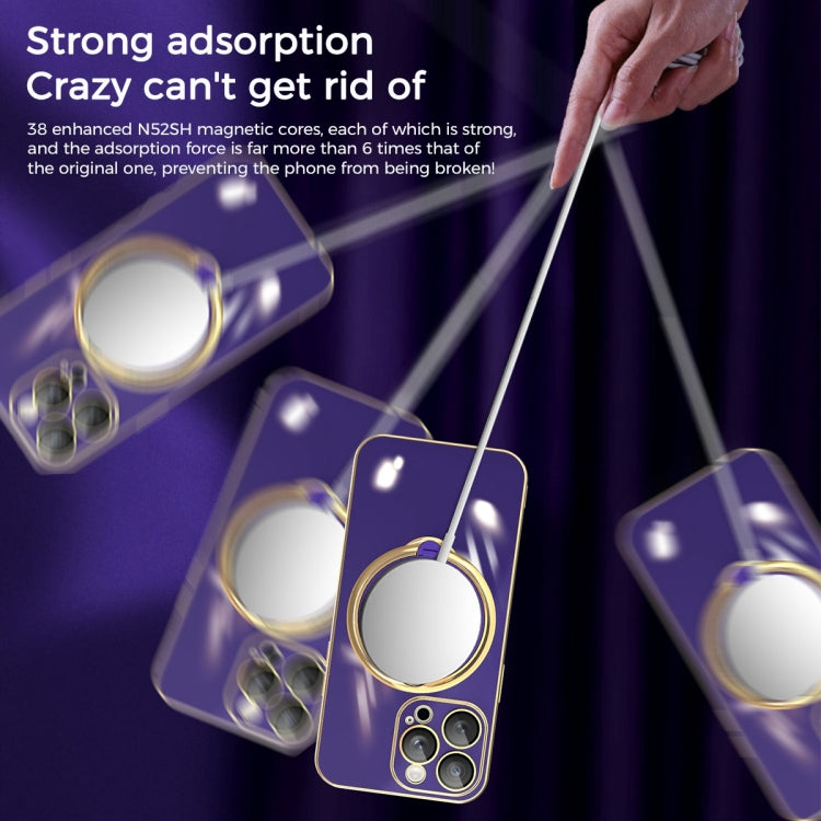 Multifunction Electroplating MagSafe Holder Phone Case, For iPhone 11, For iPhone 11 Pro, For iPhone XS / X, For iPhone XR, For iPhone XS Max, For iPhone 8 Plus / 7 Plus