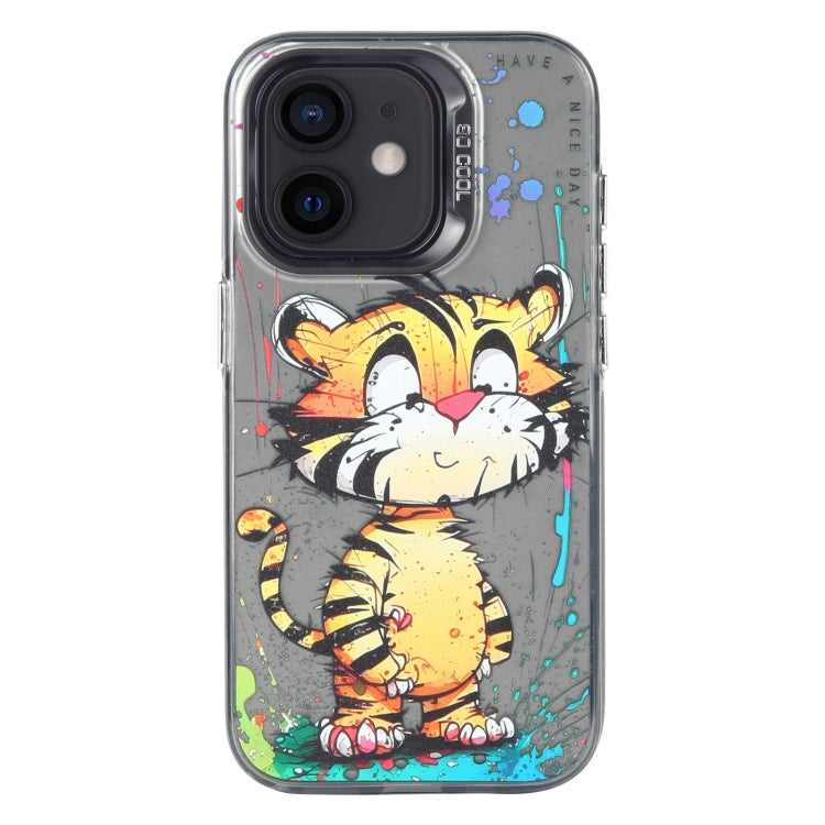 Animal Pattern Oil Painting Series PC + TPU Phone Case, For iPhone 12