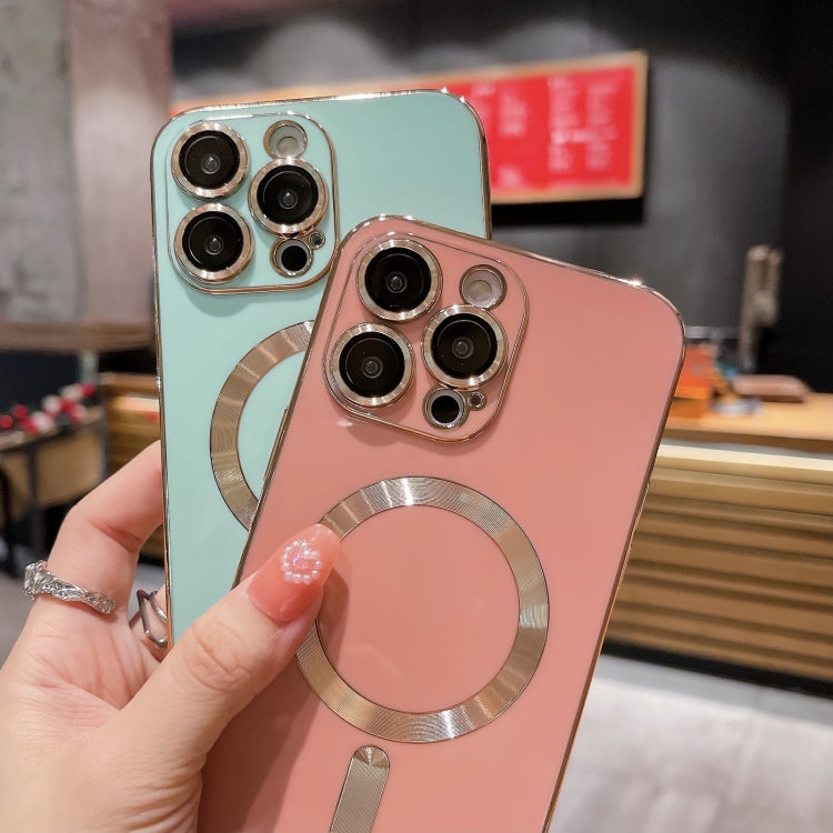 Magsafe Plating TPU Phone Case with Lens Film, For iPhone 13 Pro, For iPhone 13, For iPhone 12, For iPhone 12 Pro Max, For iPhone 12 Pro, For iPhone 11 Pro Max, For iPhone 11