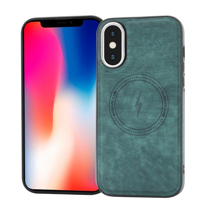 Side PU Hybrid TPU Magsafe Phone Case, For iPhone 11, For iPhone 11 Pro, For iPhone XR, For iPhone XS Max, For iPhone XS /X, For iPhone 8 Plus / 7 Plus