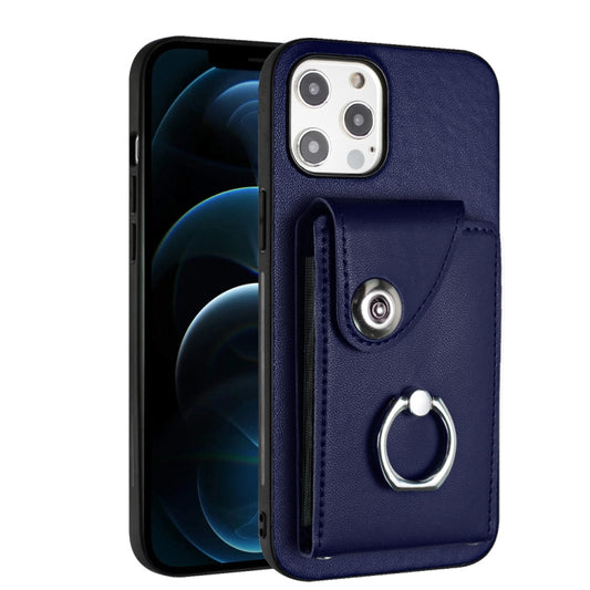 Organ Card Bag Ring Holder Phone Case, For iPhone 12 Pro, For iPhone 12 mini, For iPhone 11 Pro Max, For iPhone 11, For iPhone 11 Pro, For iPhone X / XS, For iPhone XR, For iPhone XS Max