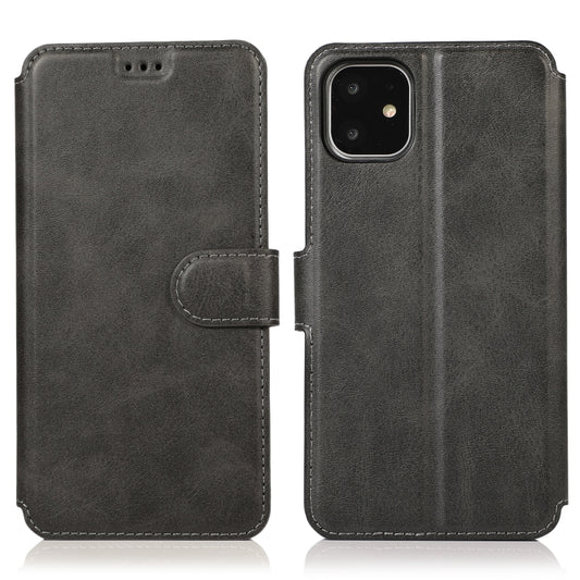 Calf Texture Magnetic Buckle Horizontal Flip Leather Case with Holder & Card Slots & Wallet & Photo Frame, For iPhone 12 / 12 Pro
