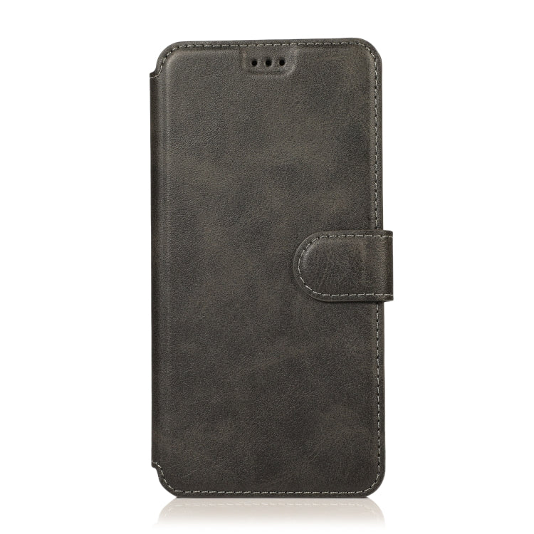Calf Texture Magnetic Buckle Horizontal Flip Leather Case with Holder & Card Slots & Wallet & Photo Frame, For iPhone 12 / 12 Pro