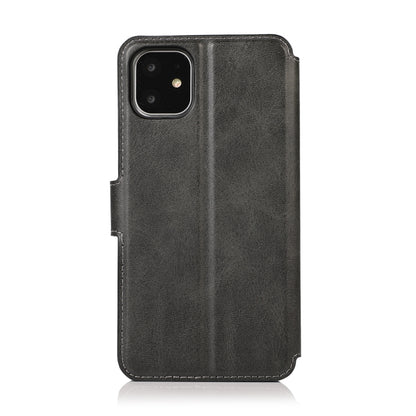 Calf Texture Magnetic Buckle Horizontal Flip Leather Case with Holder & Card Slots & Wallet & Photo Frame, For iPhone 12 / 12 Pro
