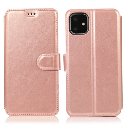 Calf Texture Magnetic Buckle Horizontal Flip Leather Case with Holder & Card Slots & Wallet & Photo Frame, For iPhone 12 / 12 Pro
