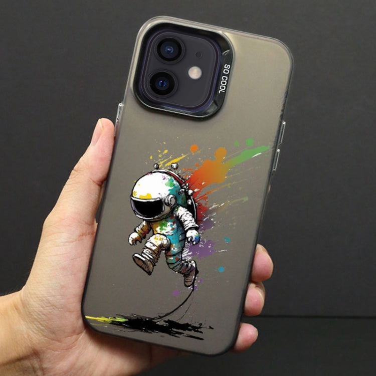 Color Ink Frosted PC+TPU Phone Case, For iPhone 11