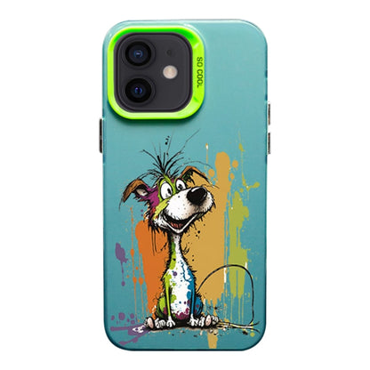 Color Ink Frosted PC+TPU Phone Case, For iPhone 11