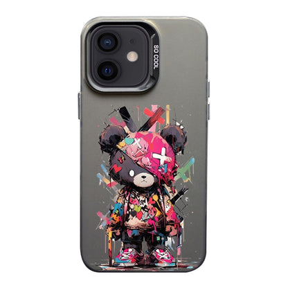 Color Ink Frosted PC+TPU Phone Case, For iPhone 11