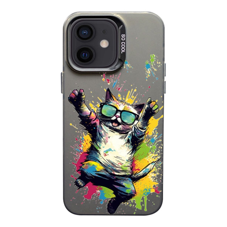 Color Ink Frosted PC+TPU Phone Case, For iPhone 11