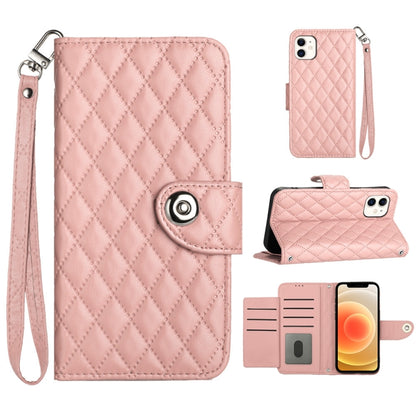 Rhombic Texture Flip Leather Phone Case with Lanyard, For iPhone 11, For iPhone 11 Pro, For iPhone XS / X, For iPhone XR, For iPhone XS Max, For iPhone 8 Plus / 7 Plus / 6s Plus