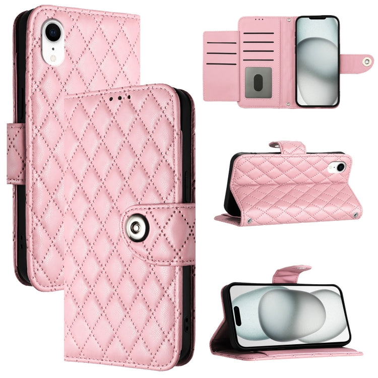 Rhombic Texture Flip Leather Phone Case with Lanyard, For iPhone 11, For iPhone 11 Pro, For iPhone XS / X, For iPhone XR, For iPhone XS Max, For iPhone 8 Plus / 7 Plus / 6s Plus