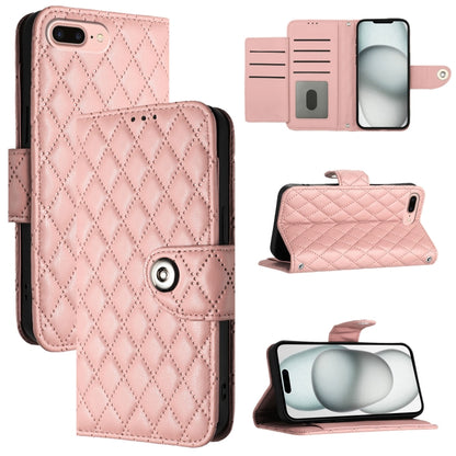 Rhombic Texture Flip Leather Phone Case with Lanyard, For iPhone 11, For iPhone 11 Pro, For iPhone XS / X, For iPhone XR, For iPhone XS Max, For iPhone 8 Plus / 7 Plus / 6s Plus