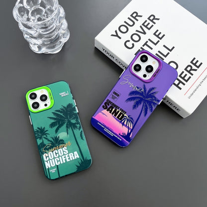 Creative Oil Painting Colorful Sunset Scenery TPU + PC Shockproof Phone Case, For iPhone 11