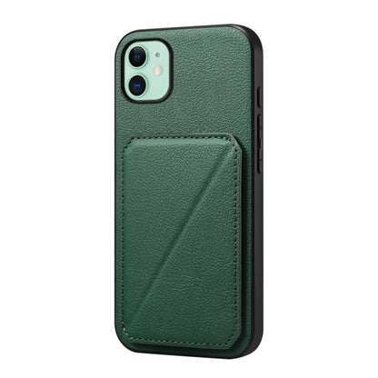 D04 Calf Texture Dual Card Slot Holder Phone Case, For iPhone 11, For iPhone 11 Pro, For iPhone X / XS, For iPhone XR, For iPhone XS Max, For iPhone 7 Plus / 8 Plus