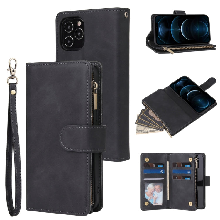 Multifunctional Retro Frosted Horizontal Flip Leather Case with Card Slot & Holder & Zipper Wallet & Photo Frame & Lanyard, For iPhone 12 Pro Max, For iPhone 12 / 12 Pro, For iPhone 12 mini, For Samsung Galaxy A11, For Samsung Galaxy A21s              ...
