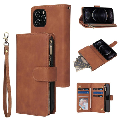 Multifunctional Retro Frosted Horizontal Flip Leather Case with Card Slot & Holder & Zipper Wallet & Photo Frame & Lanyard, For iPhone 12 Pro Max, For iPhone 12 / 12 Pro, For iPhone 12 mini, For Samsung Galaxy A11, For Samsung Galaxy A21s              ...
