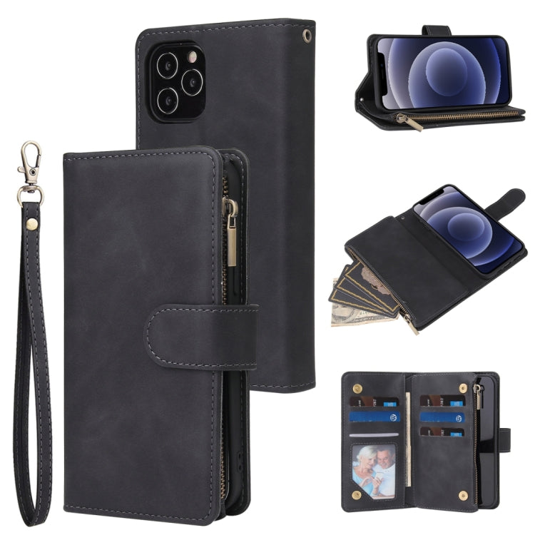 Multifunctional Retro Frosted Horizontal Flip Leather Case with Card Slot & Holder & Zipper Wallet & Photo Frame & Lanyard, For iPhone 12 Pro Max, For iPhone 12 / 12 Pro, For iPhone 12 mini, For Samsung Galaxy A11, For Samsung Galaxy A21s              ...