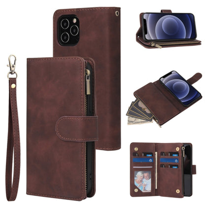 Multifunctional Retro Frosted Horizontal Flip Leather Case with Card Slot & Holder & Zipper Wallet & Photo Frame & Lanyard, For iPhone 12 Pro Max, For iPhone 12 / 12 Pro, For iPhone 12 mini, For Samsung Galaxy A11, For Samsung Galaxy A21s              ...