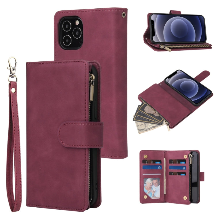 Multifunctional Retro Frosted Horizontal Flip Leather Case with Card Slot & Holder & Zipper Wallet & Photo Frame & Lanyard, For iPhone 12 Pro Max, For iPhone 12 / 12 Pro, For iPhone 12 mini, For Samsung Galaxy A11, For Samsung Galaxy A21s              ...