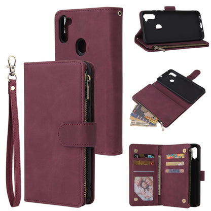 Multifunctional Retro Frosted Horizontal Flip Leather Case with Card Slot & Holder & Zipper Wallet & Photo Frame & Lanyard, For iPhone 12 Pro Max, For iPhone 12 / 12 Pro, For iPhone 12 mini, For Samsung Galaxy A11, For Samsung Galaxy A21s              ...