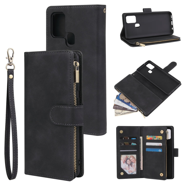 Multifunctional Retro Frosted Horizontal Flip Leather Case with Card Slot & Holder & Zipper Wallet & Photo Frame & Lanyard, For iPhone 12 Pro Max, For iPhone 12 / 12 Pro, For iPhone 12 mini, For Samsung Galaxy A11, For Samsung Galaxy A21s              ...
