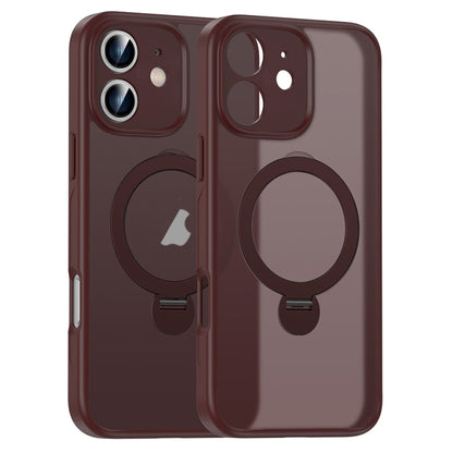 Matte Texture 360 Degree Rotary Tone Holder MagSafe Phone Case, For iPhone 12, For iPhone 12 Pro Max, For iPhone 12 Pro, For iPhone 11