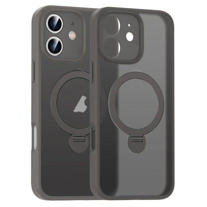 Matte Texture 360 Degree Rotary Tone Holder MagSafe Phone Case, For iPhone 12, For iPhone 12 Pro Max, For iPhone 12 Pro, For iPhone 11