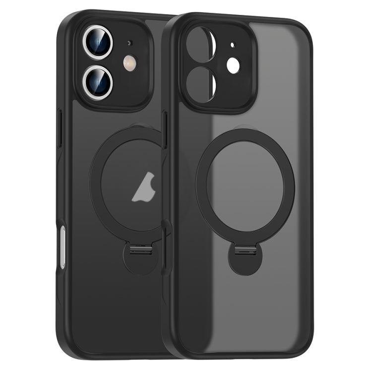 Matte Texture 360 Degree Rotary Tone Holder MagSafe Phone Case, For iPhone 12, For iPhone 12 Pro Max, For iPhone 12 Pro, For iPhone 11