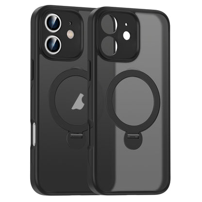 Matte Texture 360 Degree Rotary Tone Holder MagSafe Phone Case, For iPhone 12, For iPhone 12 Pro Max, For iPhone 12 Pro, For iPhone 11