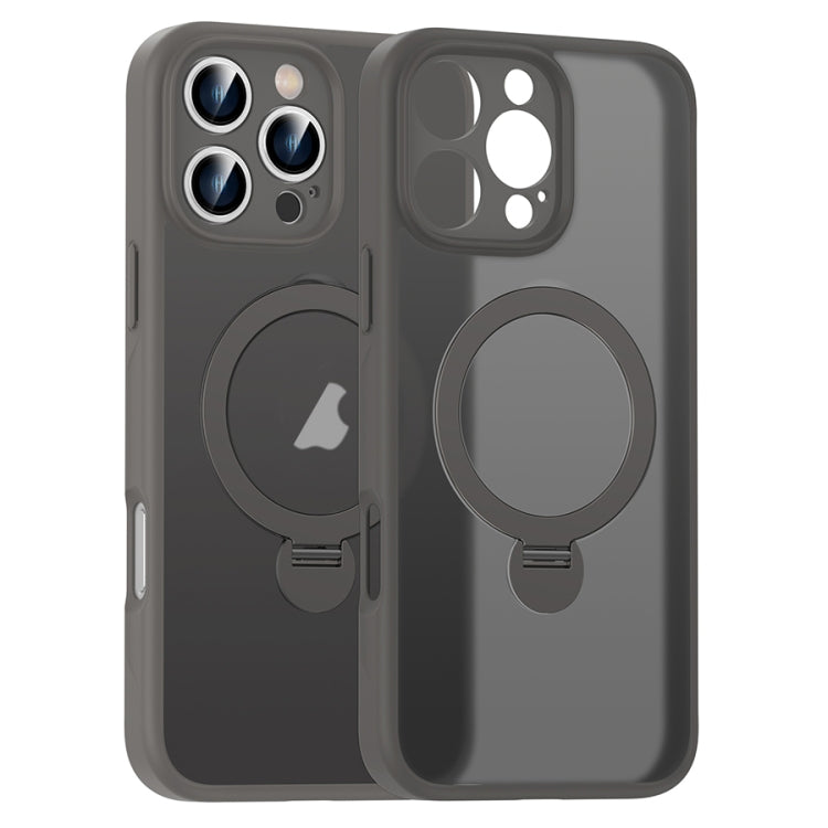 Matte Texture 360 Degree Rotary Tone Holder MagSafe Phone Case, For iPhone 12, For iPhone 12 Pro Max, For iPhone 12 Pro, For iPhone 11