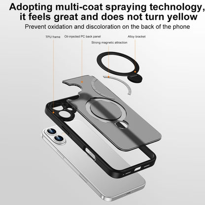 Matte Texture 360 Degree Rotary Tone Holder MagSafe Phone Case, For iPhone 12, For iPhone 12 Pro Max, For iPhone 12 Pro, For iPhone 11