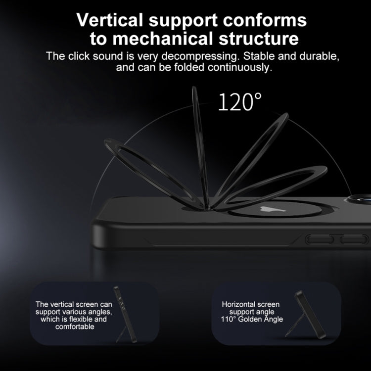 Matte Texture 360 Degree Rotary Tone Holder MagSafe Phone Case, For iPhone 12, For iPhone 12 Pro Max, For iPhone 12 Pro, For iPhone 11