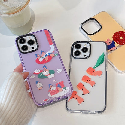 Simple Illustration Pattern Full Coverage Phone Case, For iPhone 12 Pro