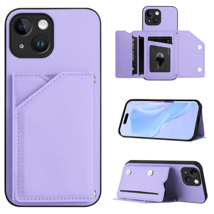 Skin Feel Four Card Slots Phone Case with Wrist Strap, For iPhone 7 / 8 / SE 2020 2022, For iPhone 13 Pro Max, For iPhone 13 Pro, For iPhone 13, For iPhone 13 mini, For iPhone 12, For iPhone 12 Pro Max, For iPhone 12 Pro