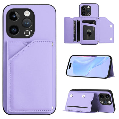 Skin Feel Four Card Slots Phone Case with Wrist Strap, For iPhone 7 / 8 / SE 2020 2022, For iPhone 13 Pro Max, For iPhone 13 Pro, For iPhone 13, For iPhone 13 mini, For iPhone 12, For iPhone 12 Pro Max, For iPhone 12 Pro