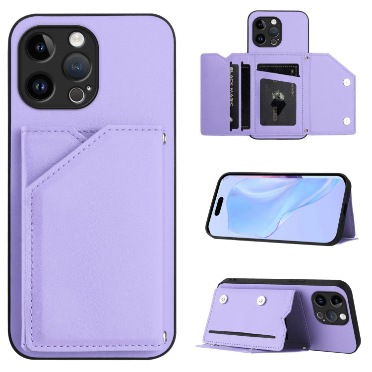 Skin Feel Four Card Slots Phone Case with Wrist Strap, For iPhone 7 / 8 / SE 2020 2022, For iPhone 13 Pro Max, For iPhone 13 Pro, For iPhone 13, For iPhone 13 mini, For iPhone 12, For iPhone 12 Pro Max, For iPhone 12 Pro