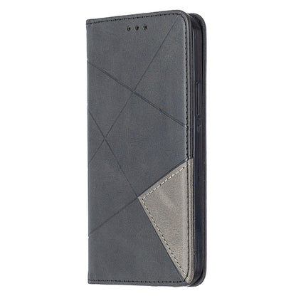 Rhombus Texture Horizontal Flip Magnetic Leather Case with Holder & Card Slots, For Xiaomi Redmi 9A, For Xiaomi Redmi 9C, For iPhone 12 mini, For iPhone 12 / 12 Pro, For iPhone 12 Pro Max