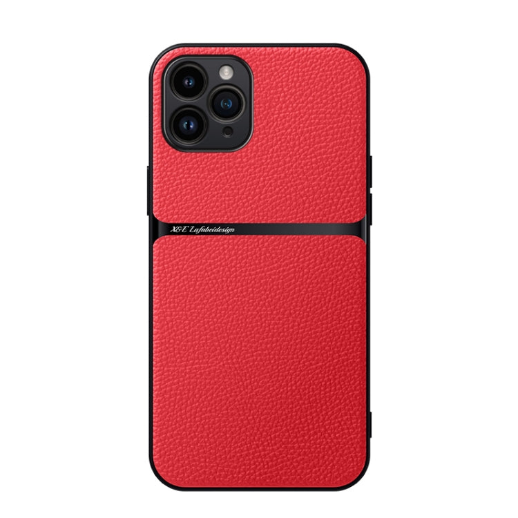 Litchi Leather Magnetic Full Coverage Shockproof Phone Case, For iPhone 11, For iPhone 11 Pro, For iPhone X / XS, For iPhone XR, For iPhone XS Max