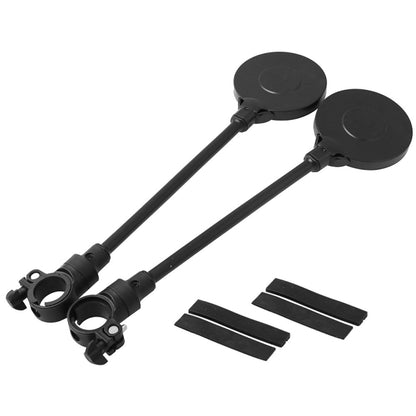 Par de espelhos retrovisores multifuncionais ajustáveis ​​para guiador de bicicleta de montanha/motocicleta elétrica, MB-MR027