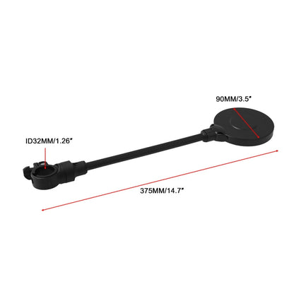 Par de espelhos retrovisores multifuncionais ajustáveis ​​para guiador de bicicleta de montanha/motocicleta elétrica, MB-MR027