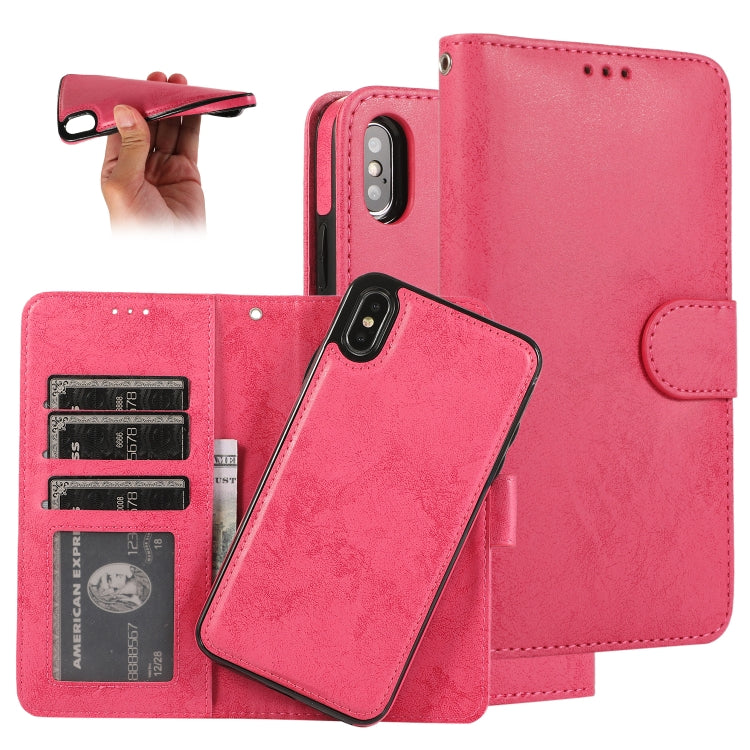 KLT888-2 Retro 2 in 1 Detachable Magnetic Horizontal Flip TPU + PU Leather Case with Holder & Card Slots & Photo Frame & Wallet, For iPhone XR, For iPhone XS Max, For iPhone 12 mini, For iPhone 12 / 12 Pro, For iPhone 12 Pro Max