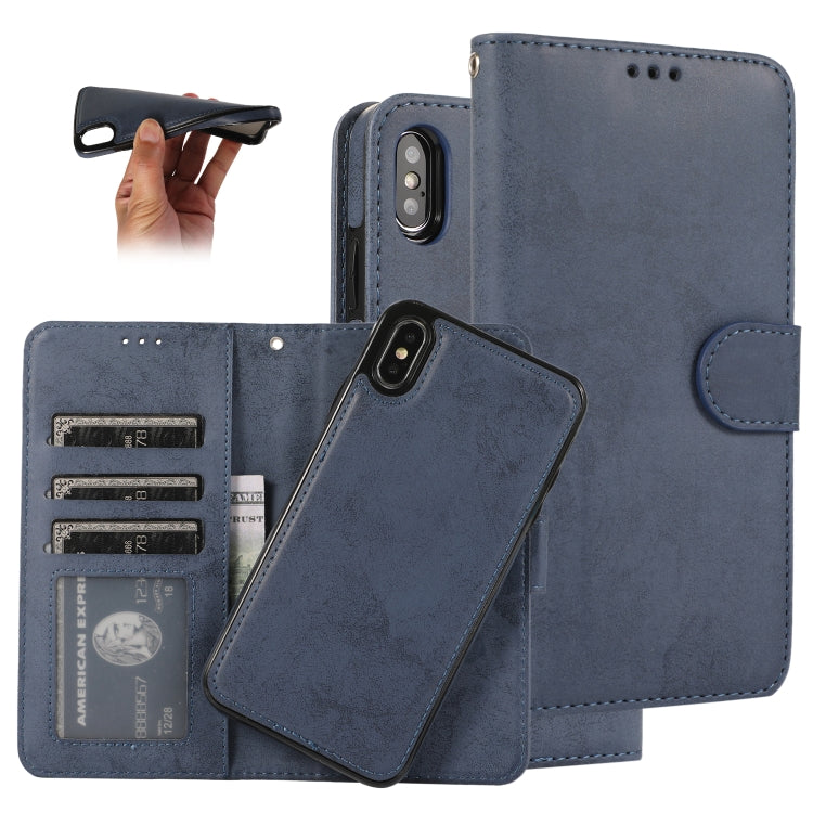 KLT888-2 Retro 2 in 1 Detachable Magnetic Horizontal Flip TPU + PU Leather Case with Holder & Card Slots & Photo Frame & Wallet, For iPhone XR, For iPhone XS Max, For iPhone 12 mini, For iPhone 12 / 12 Pro, For iPhone 12 Pro Max