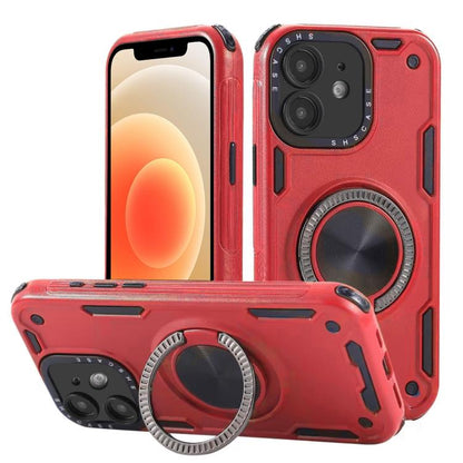 Three-core Mecha 360 Degree Rotation Magnetic Holder Phone Case, For iPhone 12, For iPhone 12 Pro, For iPhone 11