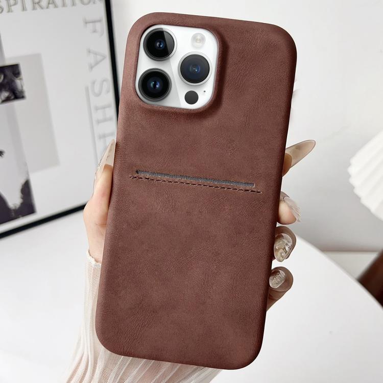 Skin Feel Sheepskin Card Slot Phone Case, For iPhone 12 / 12 Pro, For iPhone 12 Pro Max